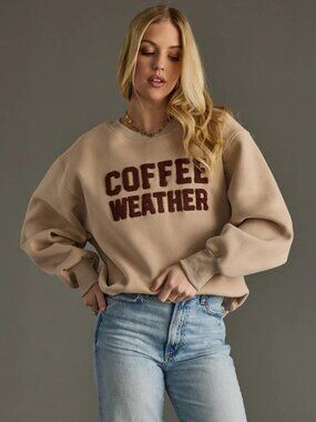 Panache Apparel Coffee Weather Sweatshirt Size Medium